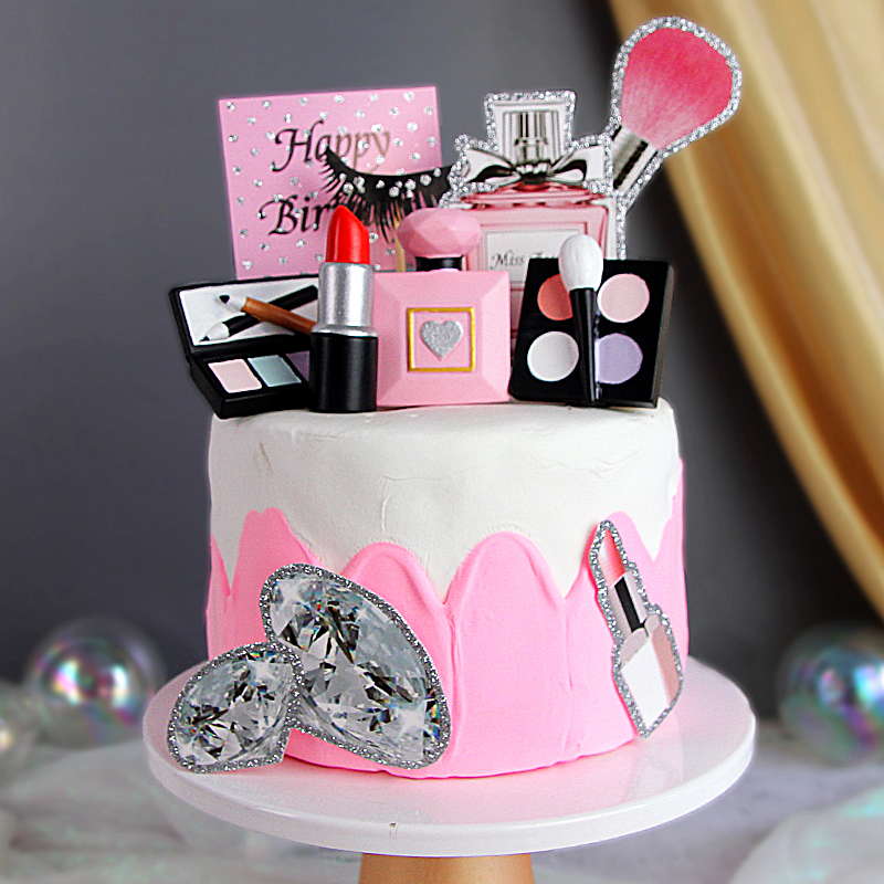 Make Up Cake DIY Decorations P - Blush Brush Kabuki reseña y precio
