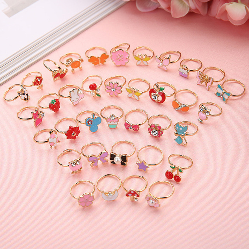 10/20 pcs Children Cute Ring A - Beauty Y Makeup reseña y precio