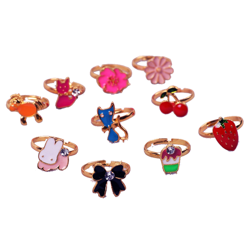 10/20 pcs Children Cute Ring A - Beauty Y Makeup reseña y precio