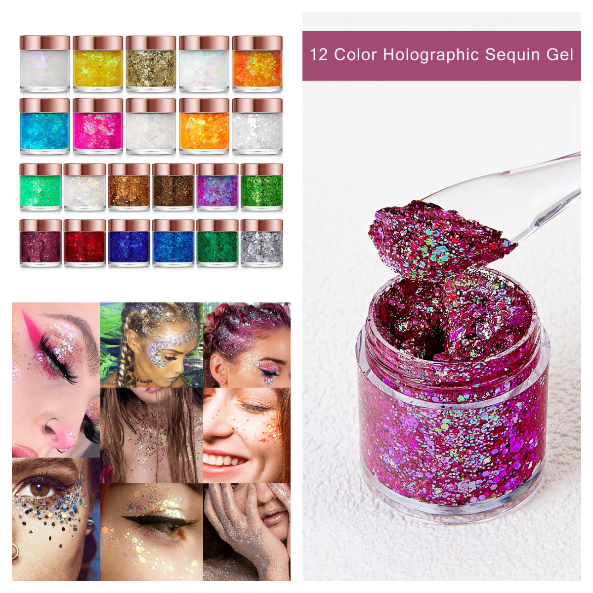 Wholesale Eco Gel Glitter Gel  - Body Shimmer Lotion reseña y precio