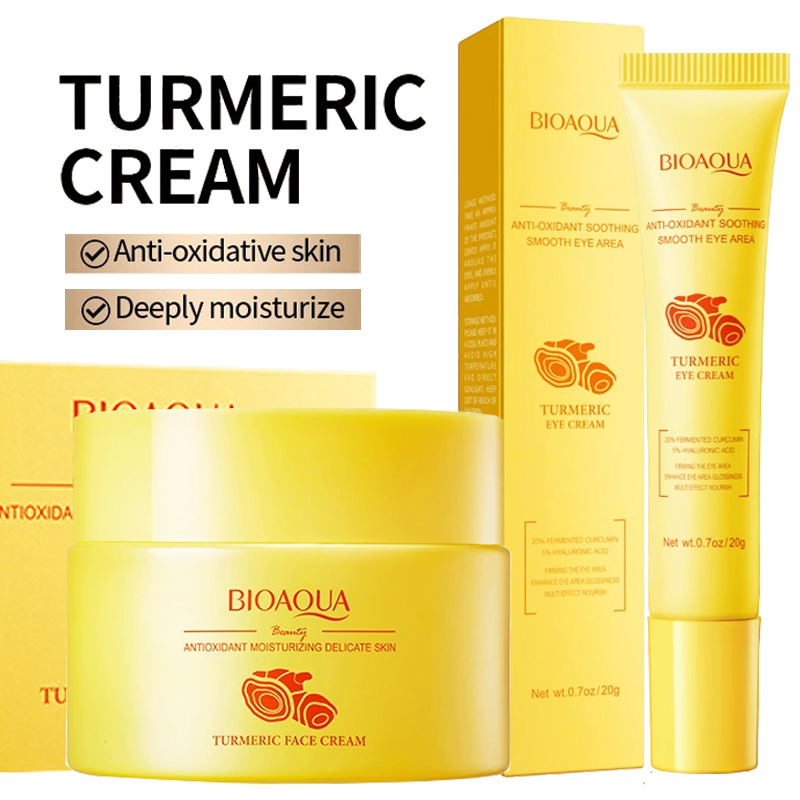 BIOAQUA Turmeric Skin Care Set - Anti-Aging Face Cream reseña y precio