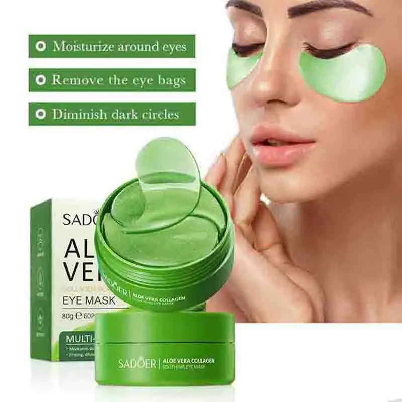 60pcs Aloe Vera Collagen Eye M - Collagen Eye Patch reseña y precio