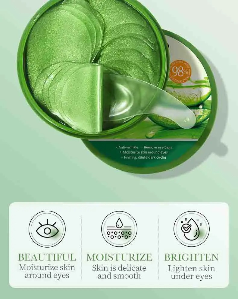60pcs Aloe Vera Collagen Eye M - Collagen Eye Patch reseña y precio