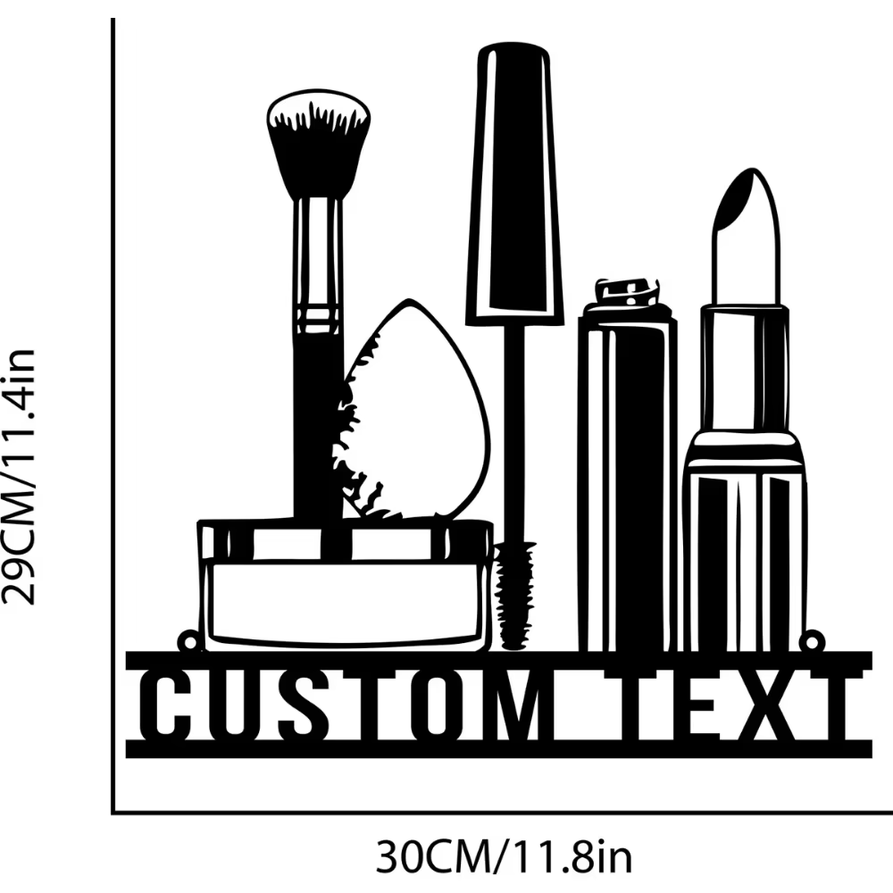 Custom Metal Wall Art with Bea - Beauty Makeup Names reseña y precio
