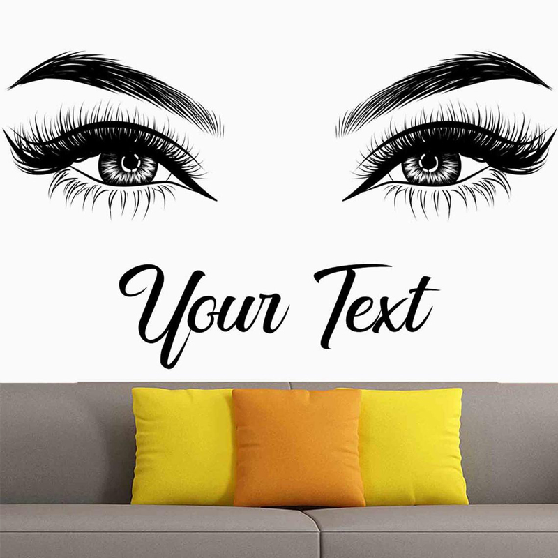 Eyelashes Brows Wall Decal Bea - Beauty Makeup Quotes reseña y precio