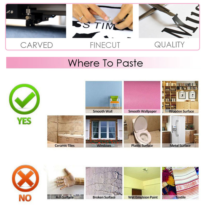 Eyelashes Brows Wall Decal Bea - Beauty Makeup Quotes reseña y precio