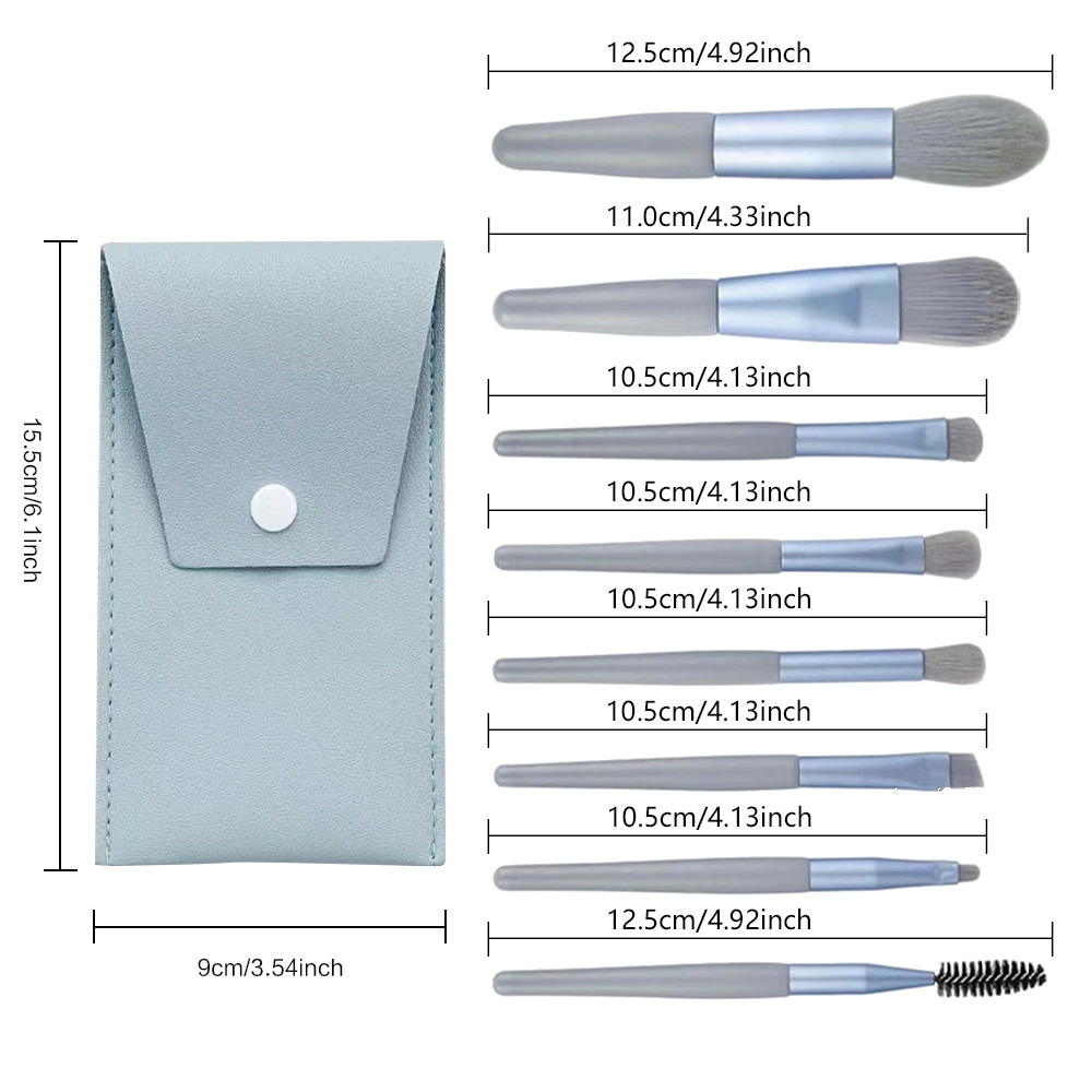 8pcs Makeup Brush Set with Sto - Beauty Makeup Names reseña y precio