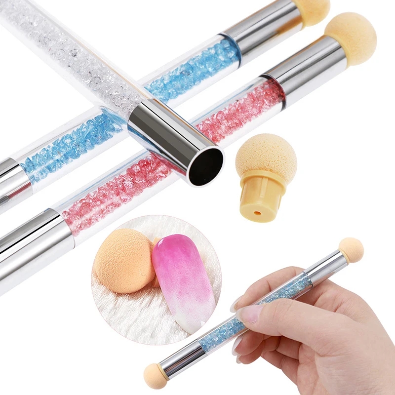 Round Sharp Head Sponge Heads  - Blush Brush Kabuki reseña y precio