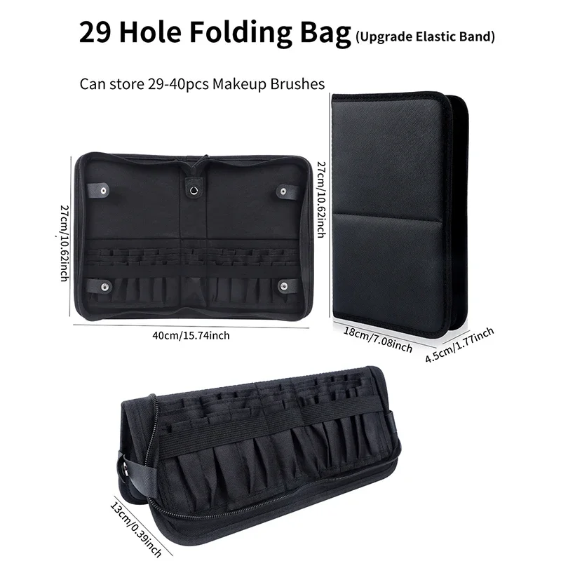 29/23 Holes Foldable Makeup Br - Blush Brush Kabuki reseña y precio