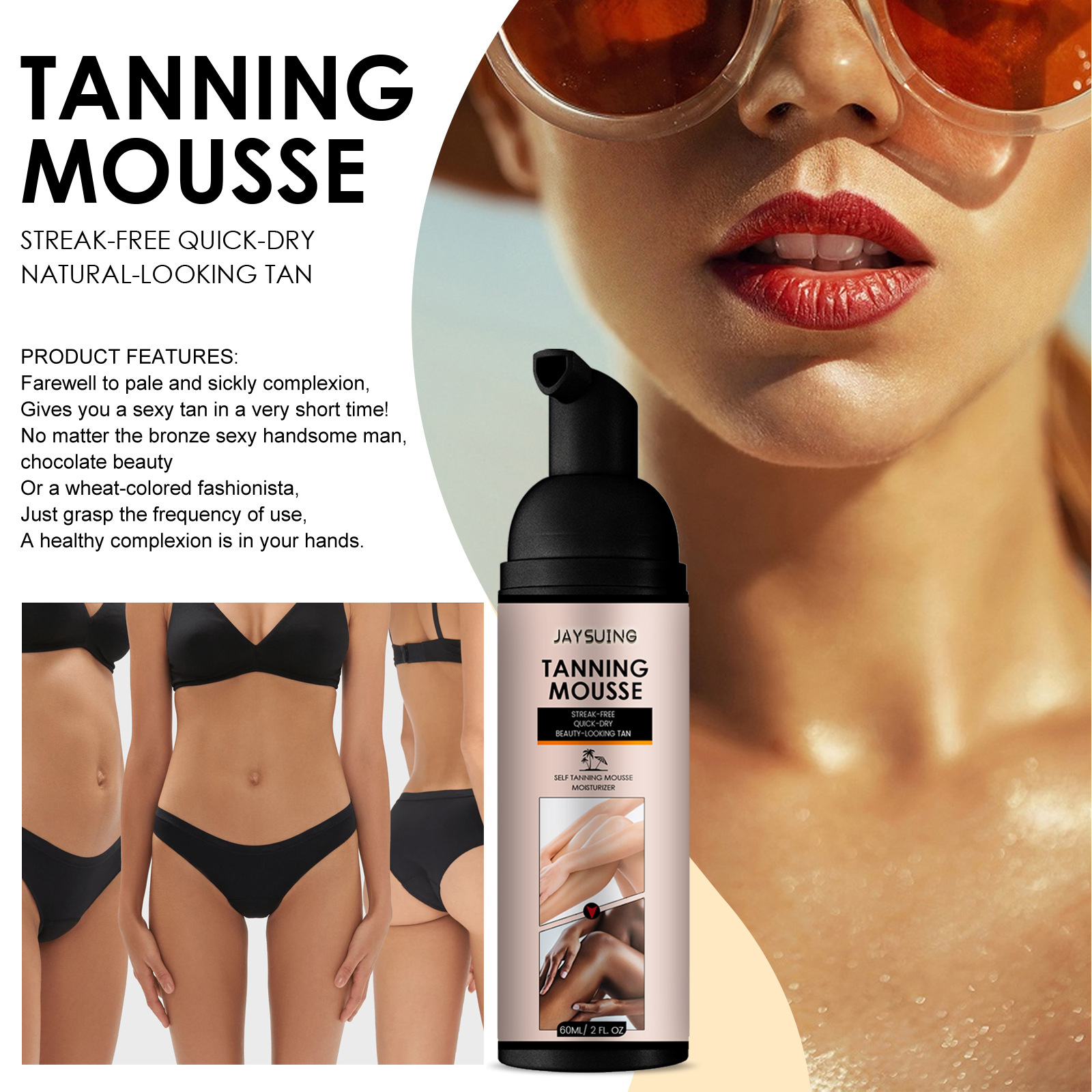 Tanning Cream Fake Tan Sunless - Body Shimmer Lotion reseña y precio