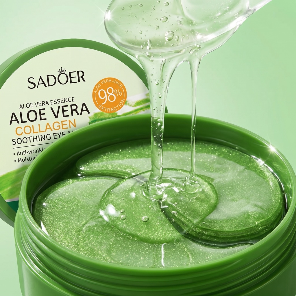 60pcs Aloe Vera Collagen Eye M - Collagen Eye Patch reseña y precio
