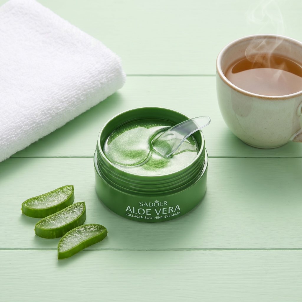 60pcs Aloe Vera Collagen Eye M - Collagen Eye Patch reseña y precio