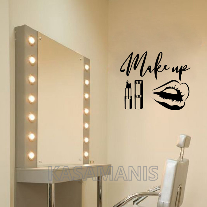 MakeUp Quote Wall Art Decals B - Beauty Makeup Quotes reseña y precio