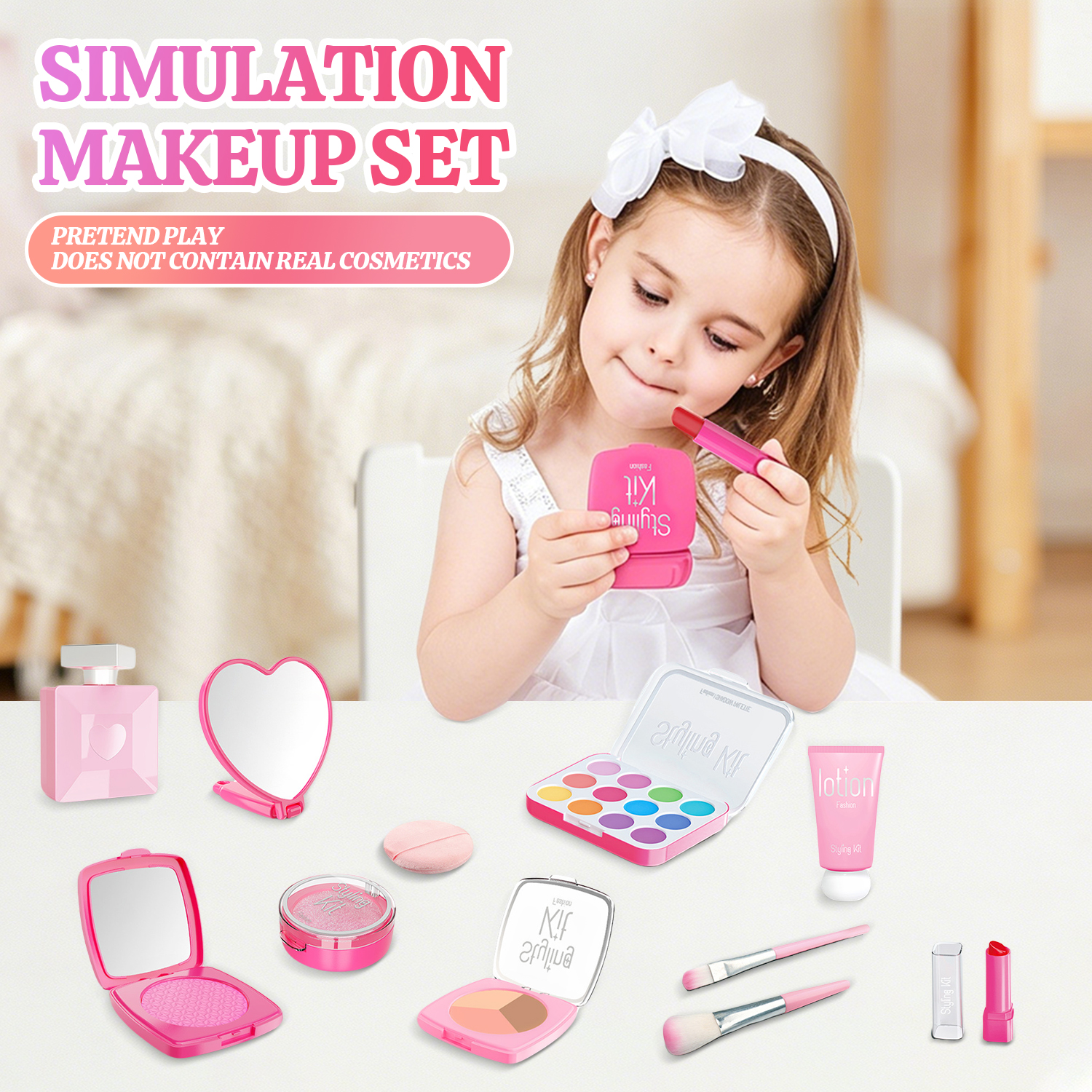 Girl's Makeup Toy Set Simulate - Beauty Real Makeup reseña y precio