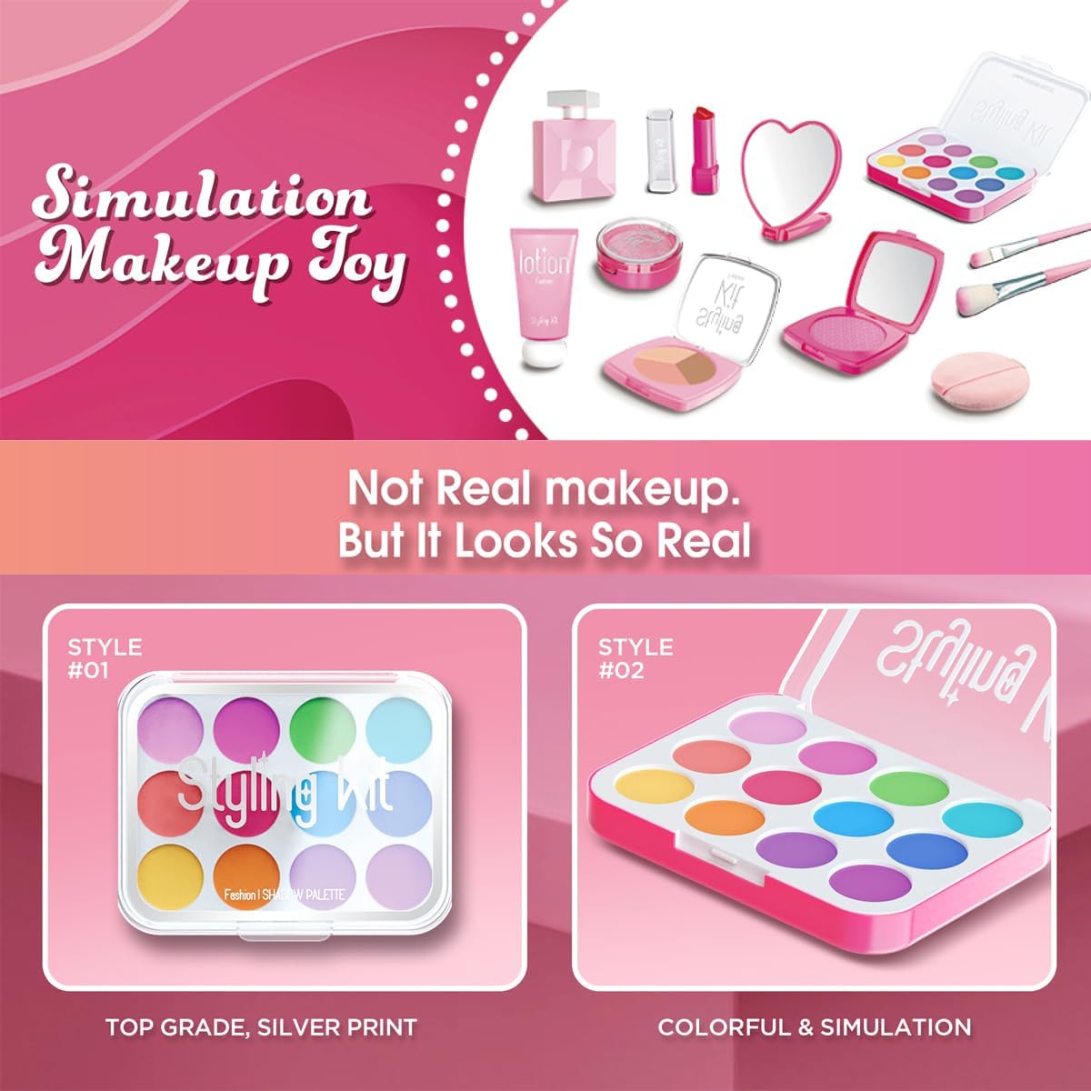 Girl's Makeup Toy Set Simulate - Beauty Real Makeup reseña y precio