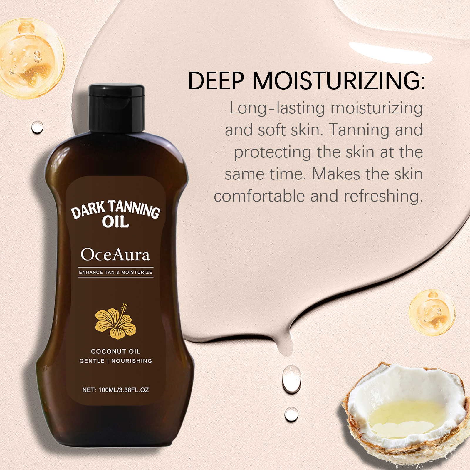 Summer Self Tanner Oil Tanned  - Body Shimmer Lotion reseña y precio