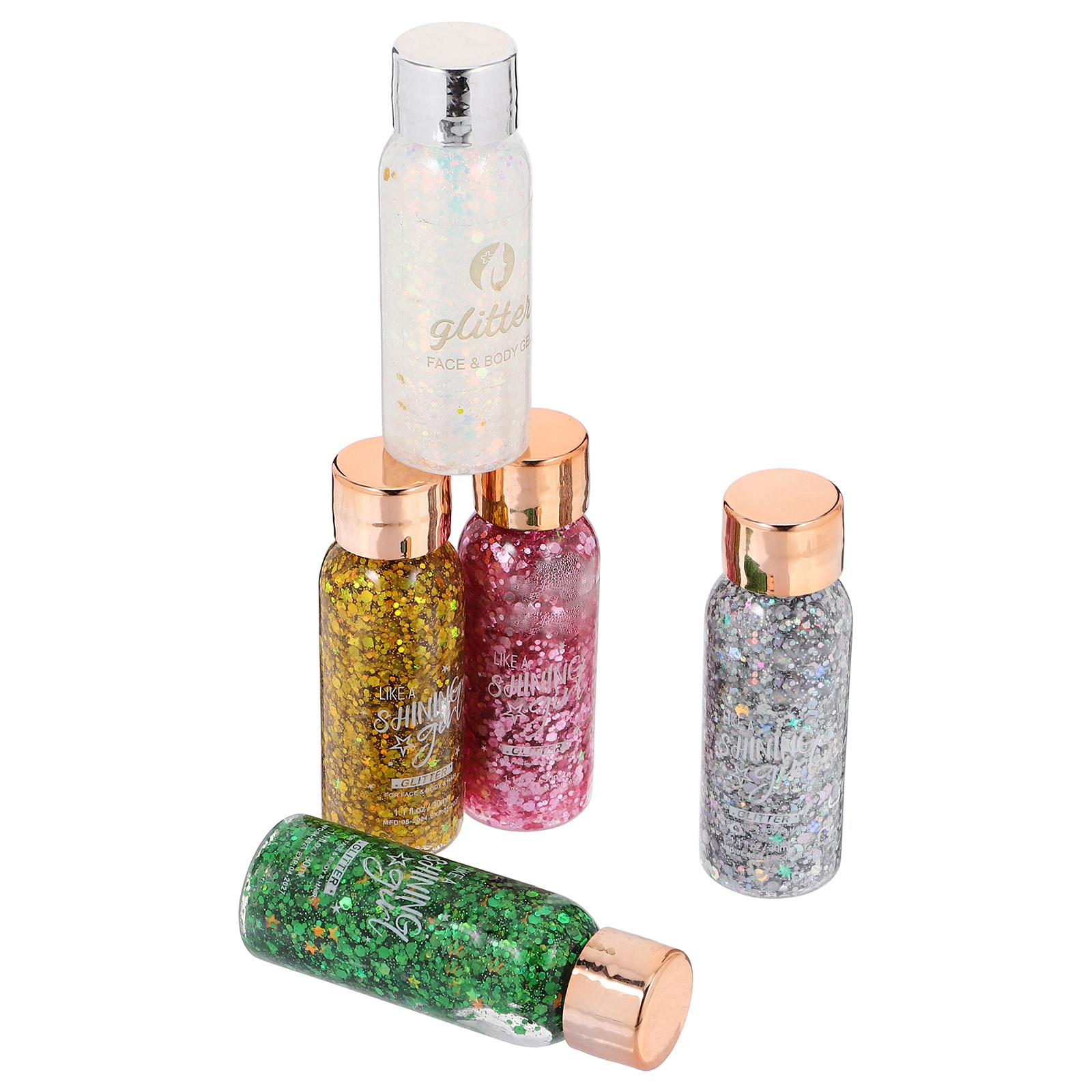 5Pcs Fashion Glitter Body Loti - Body Shimmer Lotion reseña y precio