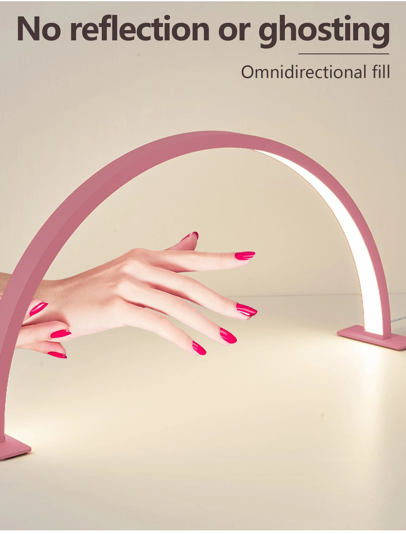 LED Nail Lamp Half Moon Beauty - Beauty Makeup Light reseña y precio