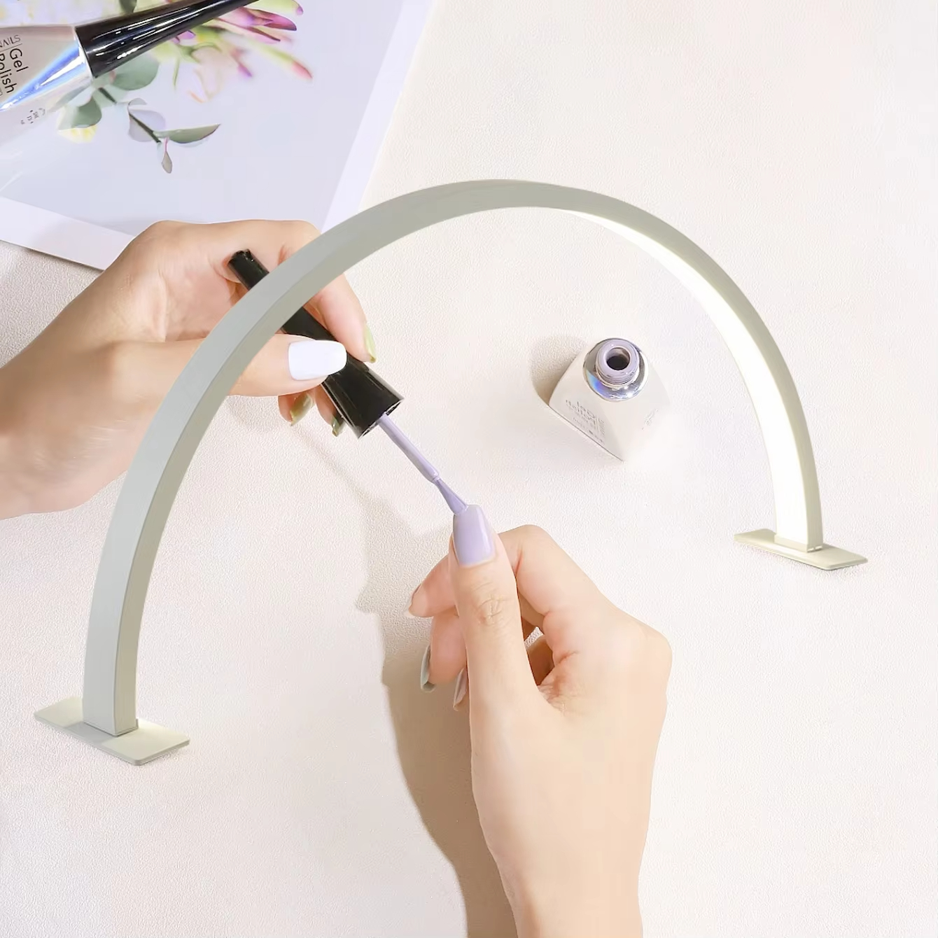 LED Nail Lamp Half Moon Beauty - Beauty Makeup Light reseña y precio